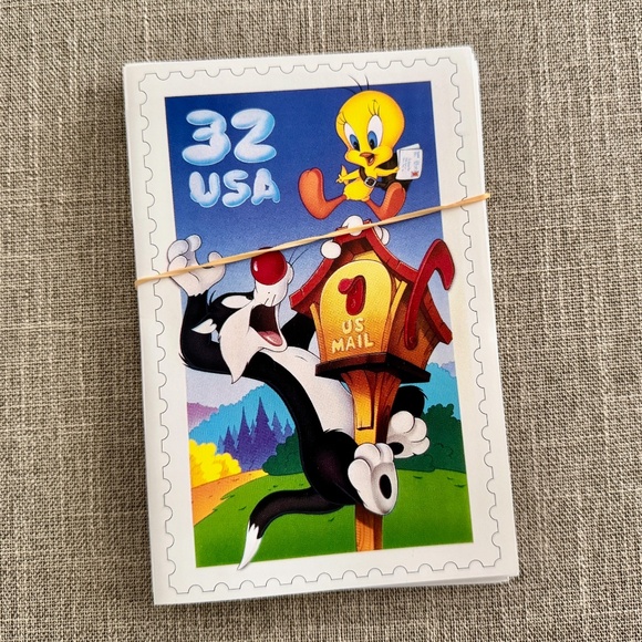 Vintage Sylvester & Tweety Stationery in Collectible Tin & Collectible Stamps - Picture 5 of 11